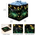 thumbnail image 3 of Fireflies Foldable Storage Basket with Handle, 10.8"x10.5"x10.6" Large Capacity Cube Organizer Storage Containers, 3 of 6