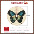 thumbnail image 2 of Disketp Blue Black Butterfly Art Christmas Tree Skirt, Christmas Tree Decorations, Christmas Decor, Tree Mat Decoration(30-48IN)-30", 2 of 6