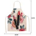 thumbnail image 3 of JilgTeok Home EssentialRestaurant Apron Jumpsuits for Women Apron Outfits Work Jumpsuit for Women Cotton and Linen Apron Kitchen Apron Fashion Apron Lady(11.02*13.39in), 3 of 4