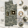 thumbnail image 4 of Ottomanson US ARMY Logo Camouflage Machine Washable Non-Slip Rubberback 2x5 Runner Rug, 20"x 59", Multi, 4 of 9