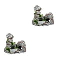 thumbnail image 4 of maskred 1/2/3/5 Resin Rockery Ornament Fish Tank Excellent Materials Long-lasting Colors And Simulation Cave Has D 2PCS, 4 of 6