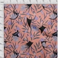 thumbnail image 4 of oneOone Velvet Peach Fabric Floral Fabric For Sewing Printed Craft Fabric By The Yard 58 Inch Wide, 4 of 7