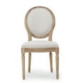 thumbnail image 4 of Noble House Karter Indoor French Fabric Dining Chairs, Set of 4, Beige, 4 of 9