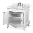 thumbnail image 4 of 32" Benton Collection Fiesta Antique Victorian Classic Style White Bathroom Vanity CF-2873W-AW, 4 of 5