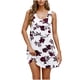 thumbnail image 1 of Vestido Corto de Verano Casual de Moda Impreso Cuello Redondo Bolsillo sin Mangas de las Mujeres, Vestido Casual para Diario, 1 of 9