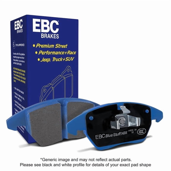 EBC Brakes Bluestuff NDX Trackday Brake Pad Set Fits select: 2007-2021 TOYOTA TUNDRA, 2008-2022 TOYOTA SEQUOIA