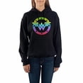 thumbnail image 3 of Wonder Woman Classic Superhero Black Fleece Women's Hoodie-Medium, 3 of 5