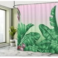 thumbnail image 5 of Ambesonne Garden Shower Curtain, Exotic Orchid Blooms, 69"Wx75"L, Hunter Green Dried Rose, 5 of 5