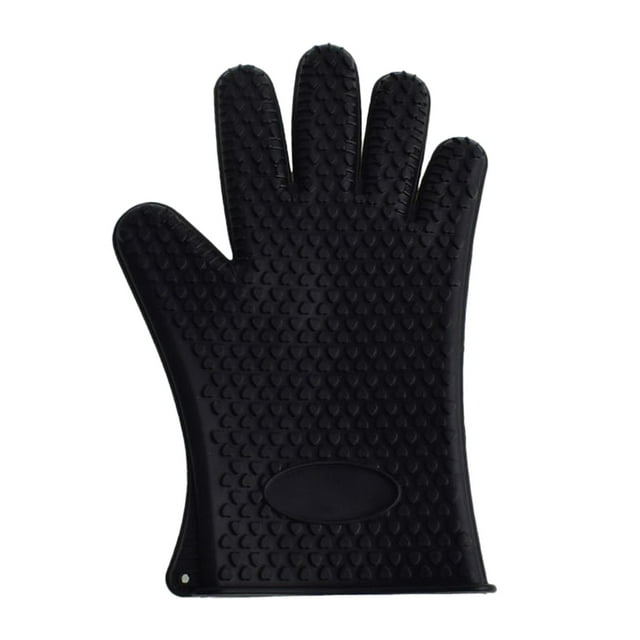 Oven for Baking High-Temperature Silicone Gloves with Insulation Heart-Shaped Five-Finger Design for Kitchen Microwave and Pot Handling Durable Heat- Gear