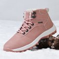 thumbnail image 3 of Botas de invierno para hombre, zapatillas de deporte con plataforma con cordones a la moda para hombre, zapatos de algodón Unisex antideslizantes de suela gruesa para exteriores, botas de nieve para m, 3 of 5