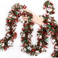 thumbnail image 4 of geerera 6.56 Inch Christmas Snowman Tinsel Garland, Red Silver Green Chunky Glitter Holiday Decor for Tree Wedding Birthday Party, Home Hanging Decorations, 4 of 6