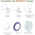 thumbnail image 5 of Maymom 15mm Flange Inserts (Long) Compatible with Medela 24mm PersonalFit Shield, Spectra 24mm, Freemie 25mm Cup, Compatible with Momcozy Wearable 24mm Cup (S9, S10, S12), Willow Willow Go Flange, 5 of 5