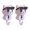 Purple-2pc, variant on Cat Key Holder for Wall with Sunglasses, No Drill Adhesive Hooks for Keys, Hats, Coats & Towels, Cute Cartoon Cat Wall Decor for Apartment, Kitchen, Office and Bathroom Organization, White