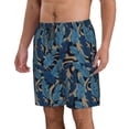 thumbnail image 2 of Fotbe Blue Leaves A Trajes de Baño Estampados para Hombre, Shorts de Verano de Secado Rápido, Ropa de Playa, Bañadores-Large, 2 of 6