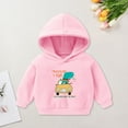 thumbnail image 2 of yocbz Toddler Kid Boy Girls Cute Print Hoodie Sweatshirt Pullover Long Sleeve Pullover Top Fall Blouses for Kids Pink,7-8 Years, 2 of 7