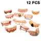 thumbnail image 1 of 10/12 piezas dientes retorcidos dientes de mordaza dientes falsos feos dientes Bob dientes dentadura de vampiro para fiesta de disfraces de Halloween 10 / 12 estilos Sincero  Hogar, 1 of 1