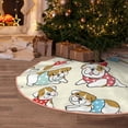 thumbnail image 6 of Kdxio Cute Bull Dog Print Christmas Tree Skirt Christmas Xmas Tree Skirts Mat for New Year Holiday Christmas Party Decorations-36", 6 of 7