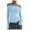 X15 Blue, variant on Womens T Shirts Crewneck Sheer Mesh Soft Short Sleeve Solid Color See Through Crop Top Tee Shirt White