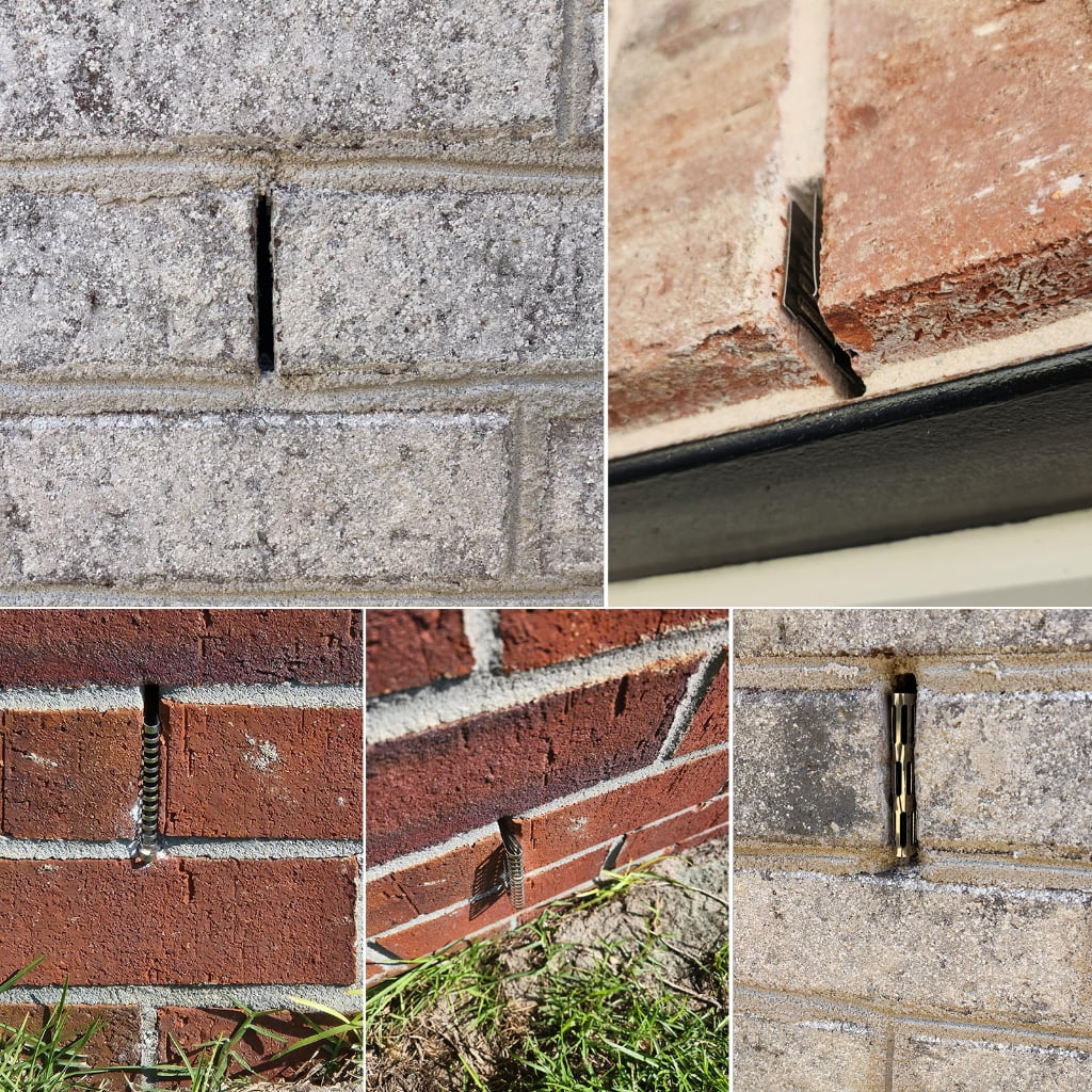 Tizuqe 40pcs Multiple Use Steel Weep Hole Covers easy installs Ventilation Solution Interior Wall Moisture Prevention for Brick