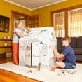 thumbnail image 5 of Easy Playhouse Garage - Kids Art and Craft for Indoor and Outdoor Fun, Color Favorite Garage Items– Decorate and Personalize a Cardboard Fort, 32" X 26. 5" X 40. 5" - Age 3+ (B07WM9TNZ2), 5 of 7