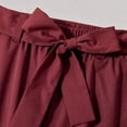 thumbnail image 6 of QIYAGBSA Men's Tie Waist Harem Pants Relaxed Drop Crotch Tapered Leg Casual Trousers with Side Pockets Streetwear Style (Wine, 2XL), 6 of 7