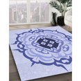 thumbnail image 2 of Ahgly Company Indoor Round Patterned Heavenly Blue Area Rugs, 7' Round, 2 of 6
