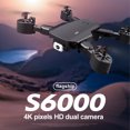 thumbnail image 4 of Drone Rotating Collaptible Quadcopter One Button Recargable Recargable Tiempo real Transmisión Cámara Aviones Adultos Negro 2.4GHz 4K Inevent EL005946-01B, 4 of 7