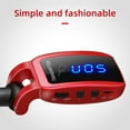 thumbnail image 2 of Graflsoa Compact UHF Wireless Guitar Transmitter & Receiver Set with Digital Display, Rechargeable Battery, and 3.5mm Adapter for Electric Instruments - Black, 2 of 7