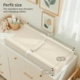 thumbnail image 6 of Baby Changing Pad, Caveen Wipeable Changing Table Pad with Waterproof PU Cover, Portable Baby Diaper Change Station and Dresser, Beige, 6 of 8