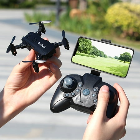 S107 Foldable Mini Drone RC 4K FPV HD Camera Wifi FPV Dron Selfie RC Helicopter Juguetes Toys for Girls Kids Color:4k Walmart Canada