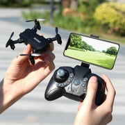 S107 Foldable Mini Drone RC 4K FPV HD Camera Wifi FPV Dron Selfie RC Helicopter Juguetes Toys for Boys Girls Kids Color:4k