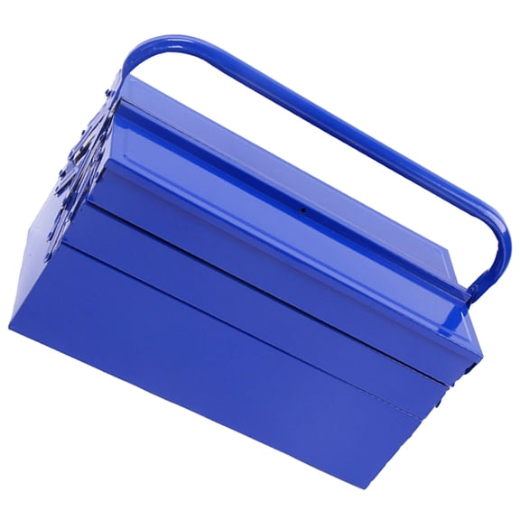 FONDOTIN Metal Tool Box with Handle Portable Tool Storage Box for Garage and Home