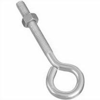 National Hardware N221-226 Eye Bolt, 5/16-18 Thread, 2-1/4 in L Thread, 3/4 in ID Dia Eye, Steel, Zi