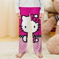 thumbnail image 2 of Hello Kitty Pajamas Pants Soft Elastic Waist PJ Bottoms Comfy Lounge Long Pants, 2 of 7