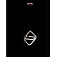 thumbnail image 3 of Lampara Colgante La luz de victoria Triangulo Cobre, 3 of 3