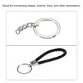 thumbnail image 4 of Uxcell 1.8x30mm Split Keychain Rings Round Flat Key Holder Carbon Steel Silver Tone 50 Pack, 4 of 5