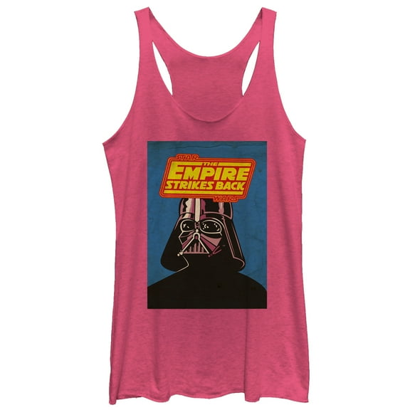 Women's Star Wars Darth Vader Gaze Racerback Tank Top Pink Heather Medium