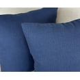 thumbnail image 4 of Aiking 2 Pieces of 18" x 18" Brushed 100% Polyester Decorative Throw Pillow Covers, Zipper Closure, Navy, 4 of 4