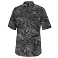thumbnail image 2 of Men's Colosseum  Charcoal NC State Wolfpack Realtree Aspect Charter Full-Button Fishing Shirt, 2 of 3