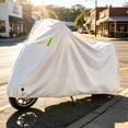 thumbnail image 1 of Oefntac Motorcycle Cover Rainproof Sun Protection Reflective Strip Heavy Duty Waterproof Outdoor All Season UV Shield for Bikes, 1 of 7