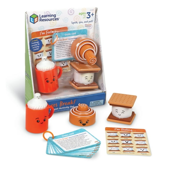 Learning Resources S’mores Break! Sensory Fidget Activity Set ,Social Emotional Learning, Ages 3  