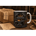 thumbnail image 2 of Blacksmith Dad Custom Mug, Personalized Anvil Hammer Accent Mug Father's Day Gift, 2 of 4
