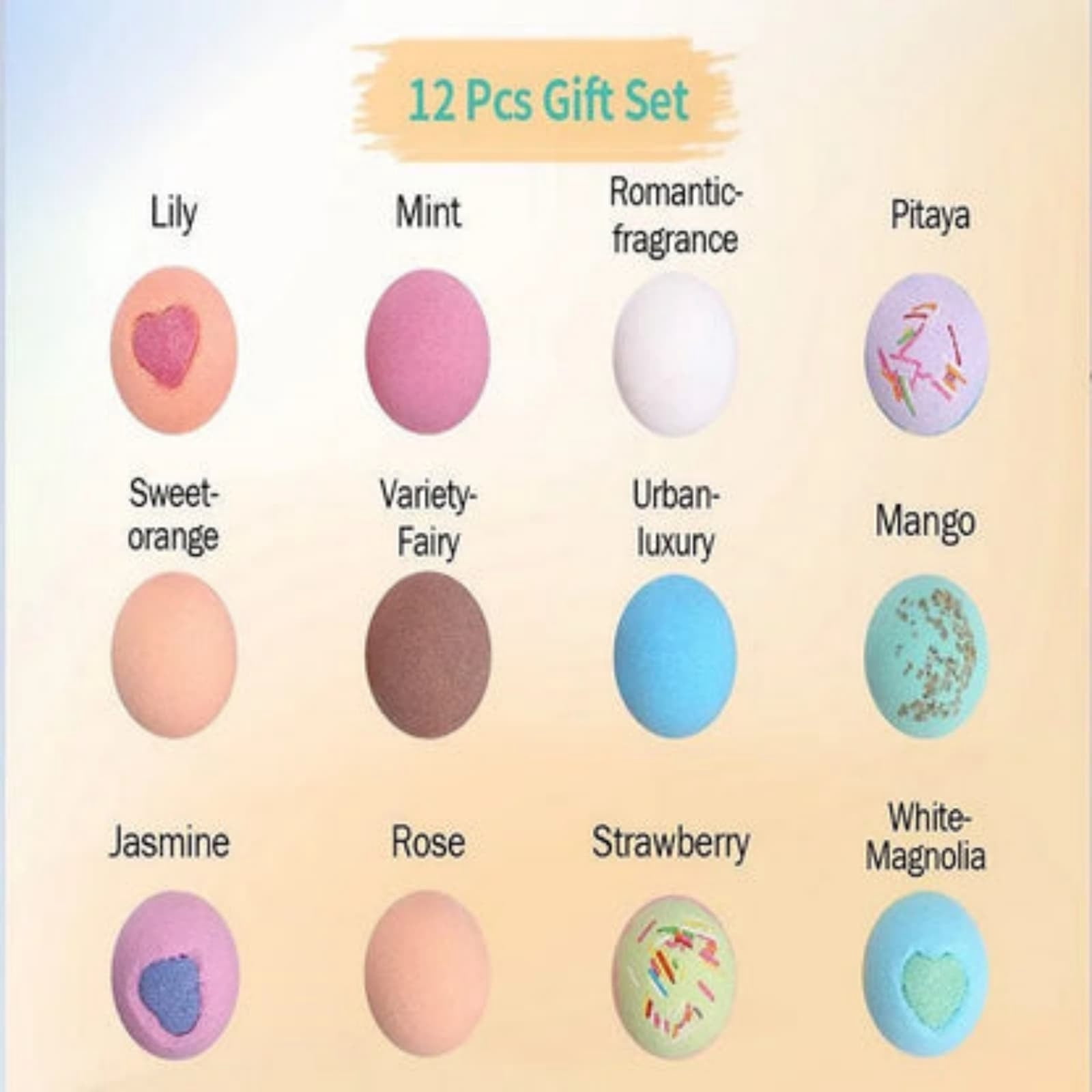 Kieccall Bath Bomb Set Fizzy Salt Balls For Home Spa Bubble Bath Aromatic Body Cleansing Relaxing Leisure Bath Time Gift