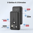 thumbnail image 3 of Powerbank 1Hora 5000 mAh 2 en 1 Tipo C Lightning GAR261 Negro, 3 of 4