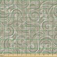 thumbnail image 2 of Ambesonne Abstract Fabric by the Yard Upholstery, Wavy Muted Earthy Tones, 2 Yards, Pale Eggshell Warm Taupe, 2 of 5