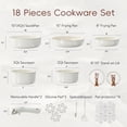 thumbnail image 2 of Set de Cocina CAROTE 18 Piezas Cerámico Antiadherente Apto para Horno, 2 of 7