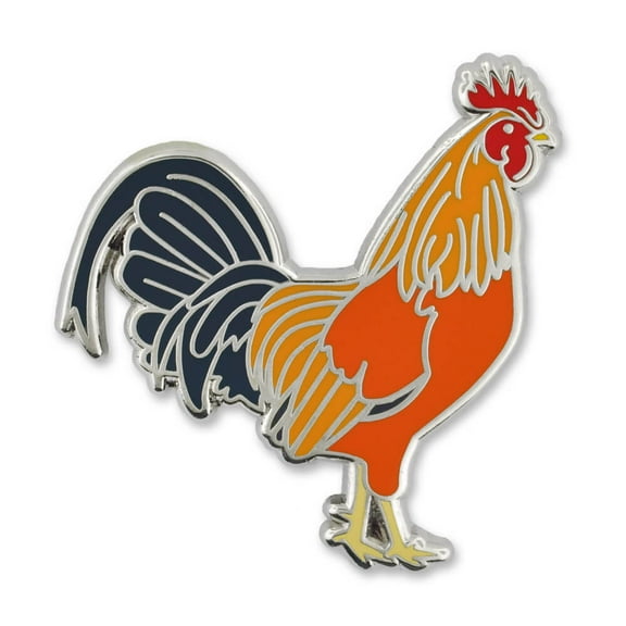 PinMart's Rooster Farm Animal Trendy Enamel Lapel Pin