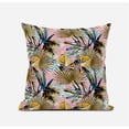 thumbnail image 2 of Plant Illusion Suede Zippered Pillow with Insert in White Light Blue 18 x 18, 2 of 7