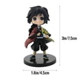 thumbnail image 2 of 6 piezas figuras de anime japonés figura de acción de PVC con base colección de anime estatuilla muñeca juguetes regalo para fanáticos niños, 2 of 5