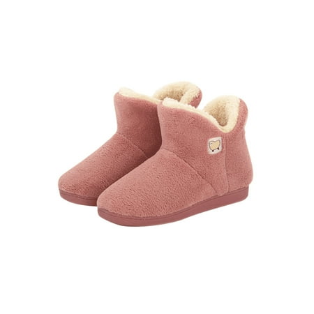 

Tenmix Unisex Lightweight Bootie Slippers Bedroom Cozy Slip On Sock Slipper House Breathable Shoes Pink Women 8-8.5